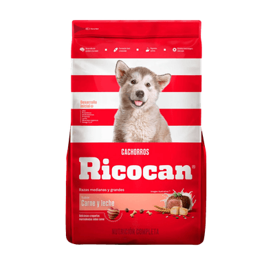Ricocan Carne y leche Razas pequeñas Cachorro 15kg